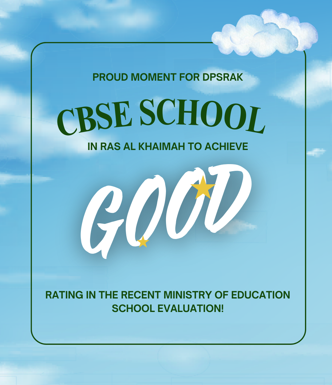 GOOD RATED CBSE SCHOOL IN RAK - DPSRAK